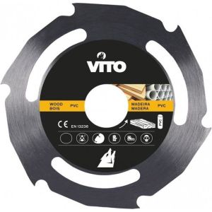 Disco multi material madeira e PVC 230mm para moedor - 8000 rpm-diâmetro 22