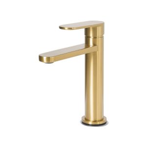 Torneira de lavatório colhue latão dourado