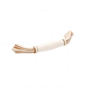 Puxador para mobiliário zamac e porcelana dist  centros 96mm lote 25