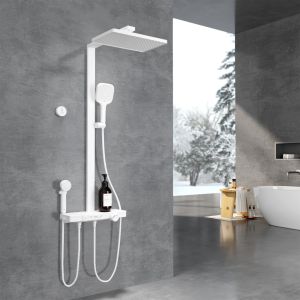 Emke sistema de ducha termostática 4 salidas, blanco