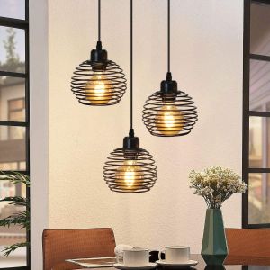 Nettlife luminária de pendurar E27 preto 30x28