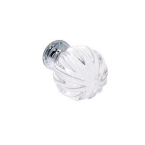 Puxadores de móveis, zamac e cristal, com 45 mm de diâmetro