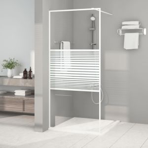 Divisória de chuveiro vidro transparente esg 90x195 cm branco