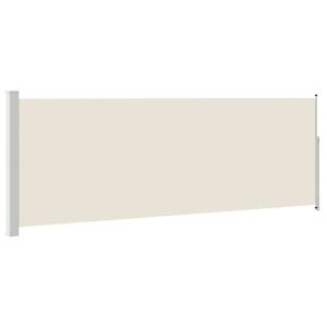 Toldo lateral retrátil 160 x 500 cm cor creme