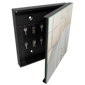 Organizador de chaves de parede 30x30x5, abertura à direita tulup