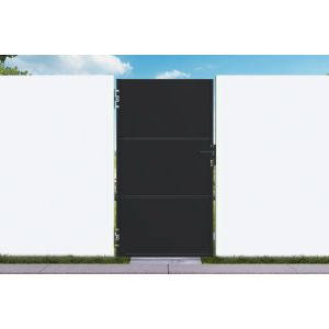Portão nali aço preto 1x1,8 m