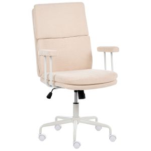 Cadeira de escritório vero tecido creme claro