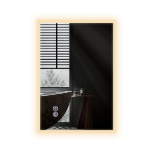 Nettlife espelho de banheiro LED prata 80x60