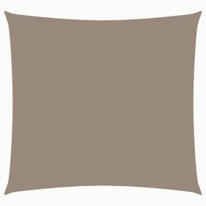 vidaXL toldo de vela cuadrado tela oxford gris taupe 4x4 m