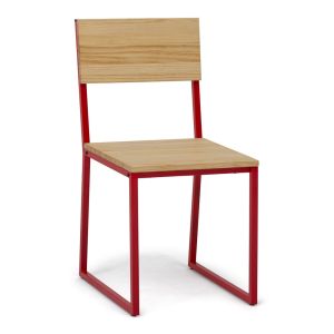 Silla desmontable oxford roja na