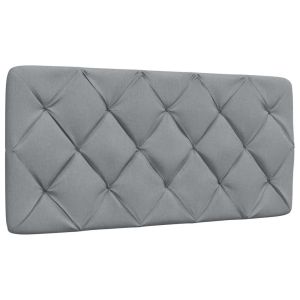 Almofadão de cabeceira 100 cm tecido cinzento-claro
