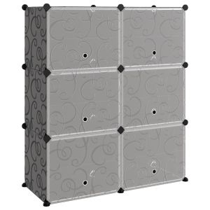 vidaXL zapatero pp negro 84,5x31x93,5 cm