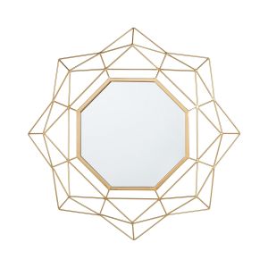 Espelho hillion 60 cm 60 cm metal dourado