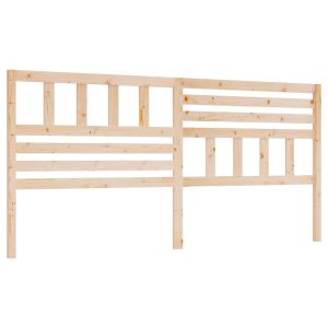 vidaXL cabecero de cama madera maciza de pino 186x4x100 cm