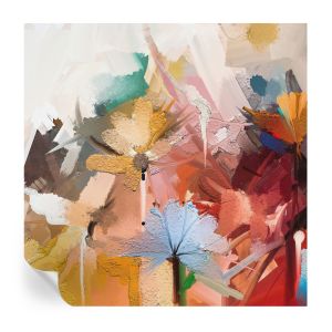 Papel parede adesivo abstrato floral 250x250 tulup