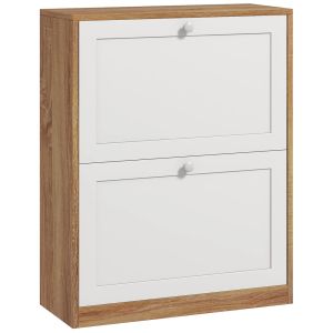 Sapateira 60x24,5x75,5 cm bicolor Homcom, casa - móveis de armazenamento