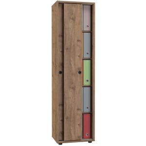 Gabinete de oficina ulas antracita al. 168 x an. 49 x p. 38 cm