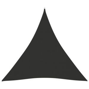 vidaXL toldo de vela triangular tela oxford gris antracita 6x6x6 m
