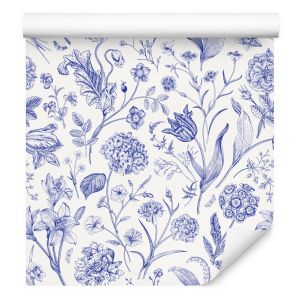 Papel de parede para quarto flores folhas plantas natureza moderna