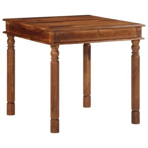 Mesa de jantar 80x80x77 cm madeira de acácia maciça wf604651