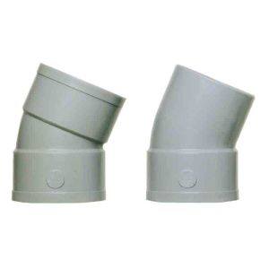 Cotovelo de evacuação - girpi - 22°30 - ø 80 mm - PVC - macho/fêmea