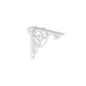Suportes de prateleira zamac 150 x 115 mm brancos