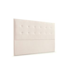 Cabeceira estofada atenea aqualine 160x120x8 cm - bege - moonia