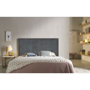 Cabeceira lily, tecido cinzento, 100