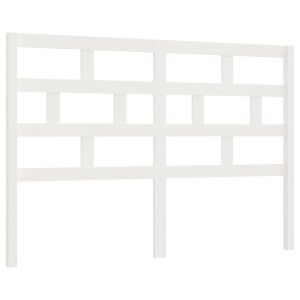 vidaXL cabecero de cama madera maciza de pino blanco 146x4x100 cm
