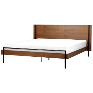 Cama libermont 180 x 200 cm freixo escuro