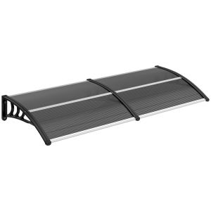 Marquise 196x75x23 cm policarbonato e polipropileno Outsunny