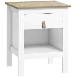 Mesa de cabeceira 45x40x55 cm color blanco Homcom, casa - quarto