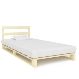 Cama em paletes pinho maciço 90x200 cm yht6964