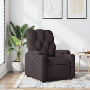 Poltrona reclinável tecido castanho-escuro ewg3160