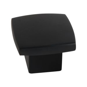 Puxador 25x25mm pintado de preto matt, lote de 36