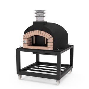 Movelar - forno externo a lenha modelo olympus mons preto - 130x130x161 cm