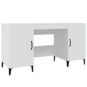 Secretária 140x50x75 cm derivados de madeira branco