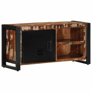 Móvel de tv - helloshop26 - 80 x 30 x 40 cm - madeira de recuperação - 1 po