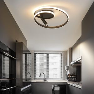 Nettlife candeeiros de teto LED preto 40x40