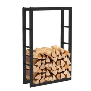 Porta-lenha de interior kekai rack iii 60x25x100 cm armazenamento de m