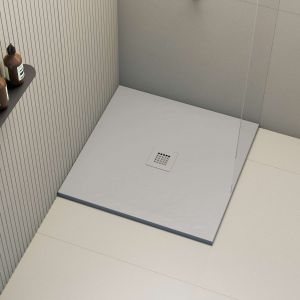 Base de duche poaLGi 90x90 cm cinza humo - série hos's