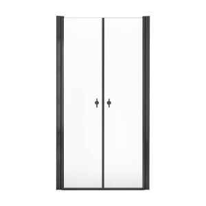 Puerta batiente cristal transparente lavea - 110 x 195 cm negro
