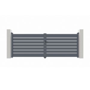 Pack vogel 4m h.140cm portão elétrico batente + motorização braço b500