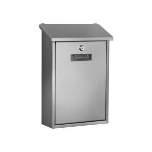 Caixa de correio - berlim - inox - murale - 2 chaves - dimensões 40x27x11 c