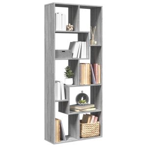 Estante divisória 67x25x161,5 cm deriv. De madeira cinza sonoma