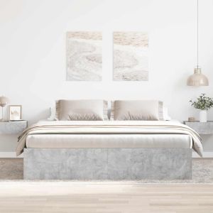 vidaXL estructura de cama gris hormigón 200x200 cm