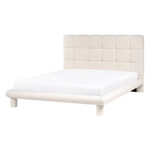 Cama bouclé cressat 140 x 200 cm branco creme