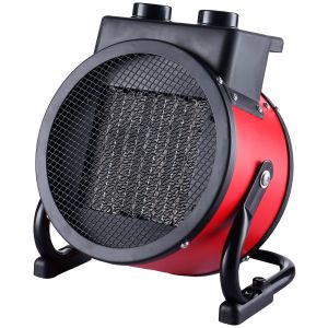 Aquecedor ventilador portátil cerâmico, Camry cr7743 vermelho preto