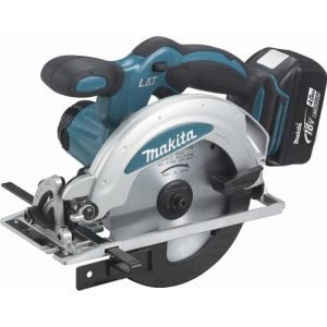 Serra circular 18 v li-ion 4 ah ø 165 mm Makita - 2 baterias, carregador, e
