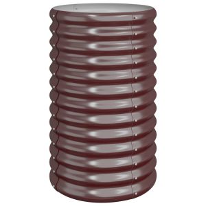 vidaXL jardinera acero galvanizado marrón 40x40x68cm